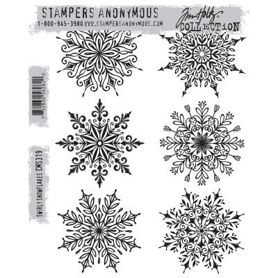 CMS319 Swirly Snowflakes