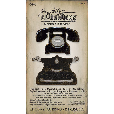 Vintage Telephone & Typewriter