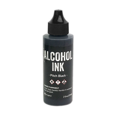 2oz Pitch Black Alcohol Ink