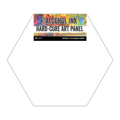Alcohol Ink Core Art Panel Hex