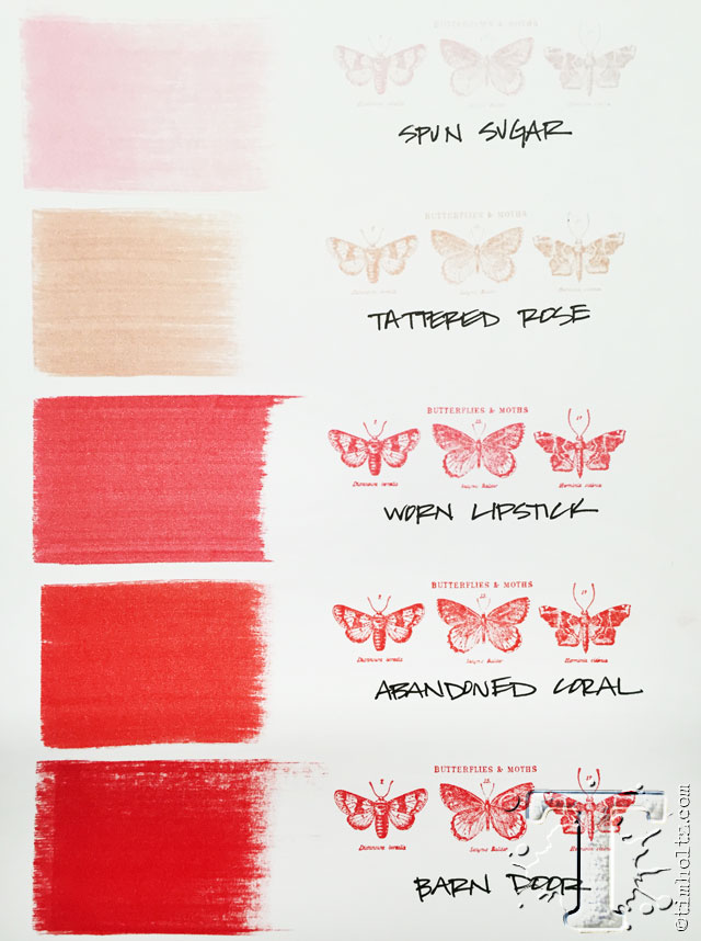 Distress Stain Color Chart