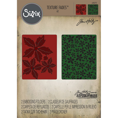 Textured Poinsettia Pattern