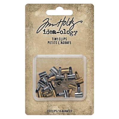 Tim Holtz Idea-ology Fasteners Small Metal Silver and Brass 