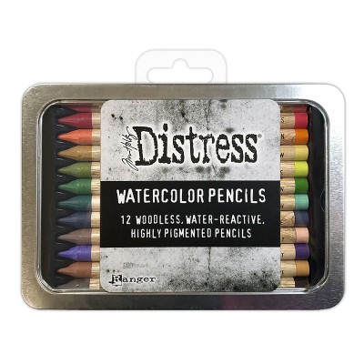 Distress Watercolor Pencils Set 4