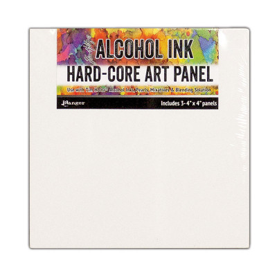 Alcohol Ink Hard Core Art Panel 4x4