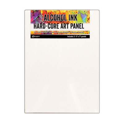 Alcohol Ink Hard Core Art Panel 5x7