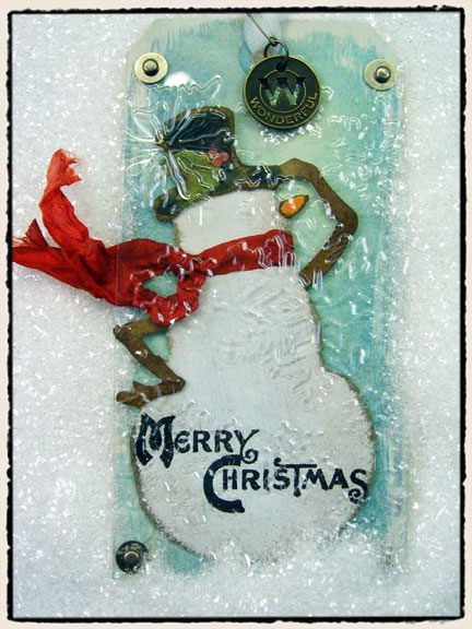 Christmas Sled Tag with New Tim Holtz Dies! - Nina-Marie Design