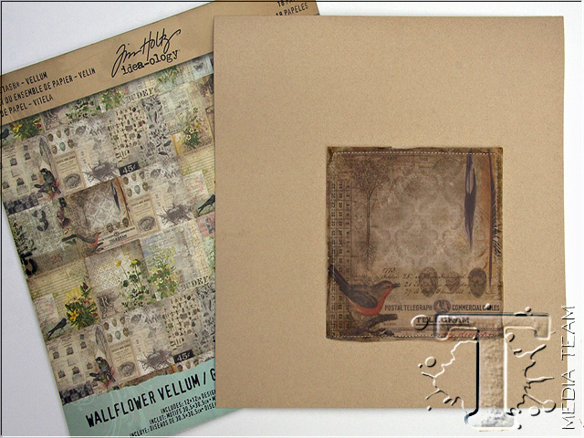 Tim Holtz - Wallflower and ephemera vellum 