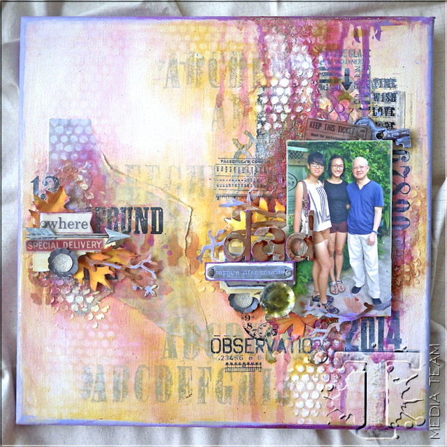 Dad Mixed Media Canvas by Aida Haron | www.timholtz.com