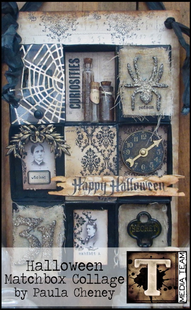 Halloween Matchbox Collage by Paula Cheney | www.timholtz.com