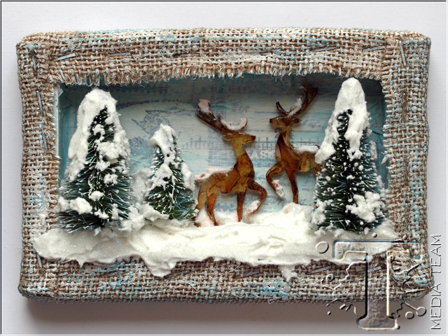 Winter Scene Shadowbox by Anna-Karin Evaldsson | www.timholtz.com