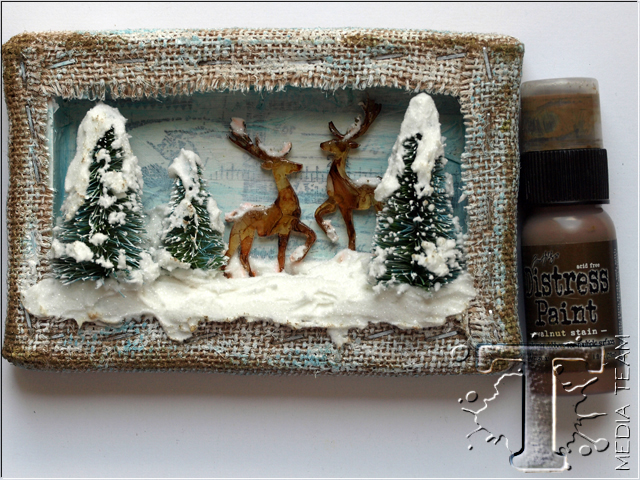 Winter Scene Shadowbox by Anna-Karin Evaldsson | www.timholtz.com