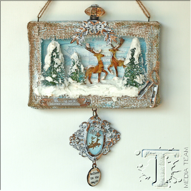 winter scene shadowbox… | Tim Holtz