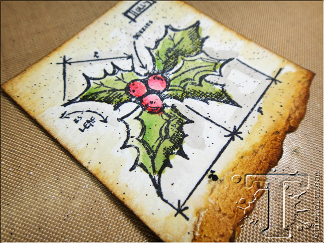 Festive Mini Burlap Panels by Tim Holtz | www.timholtz.com