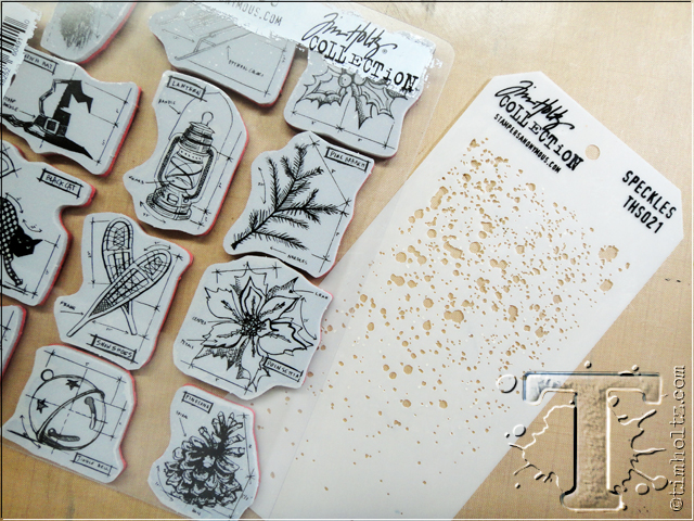 Stampers Anonymous Tim Holtz Layering Stencils - Speckles THS021