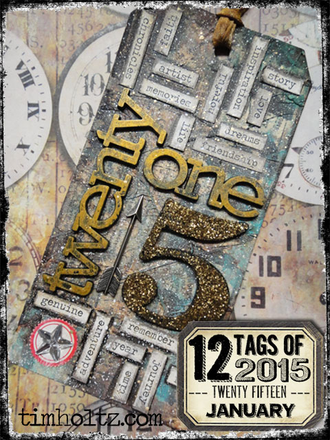 Tim Holtz 12 Tags of 2015 - January | www.timholtz.com