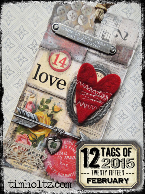 Tim Holtz 12 Tags of 2015 - February | www.timholtz.com