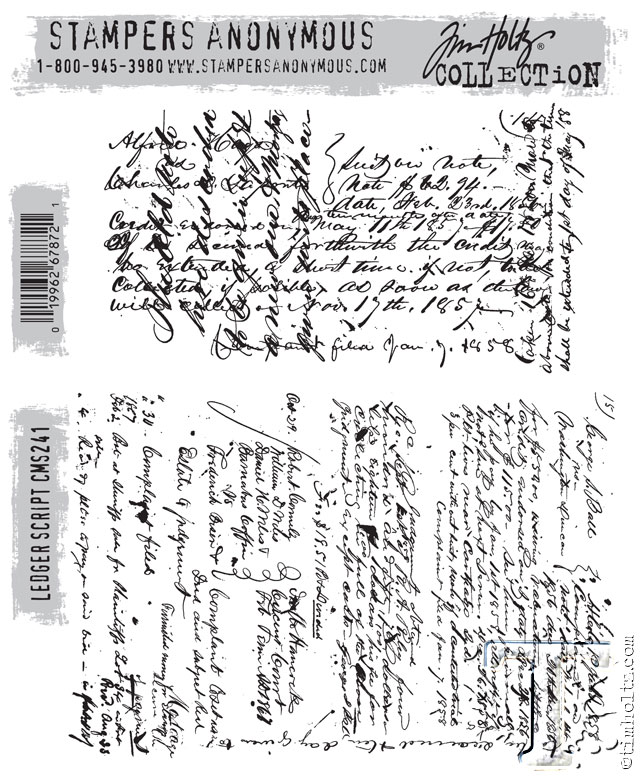Tim Holtz Cling Stamps ~ Mini Worn Text!!!