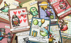 Tim Holtz Stampers Anonymous CRAZY COLLECTION: Bird Things Cats SIZZIX Talk 