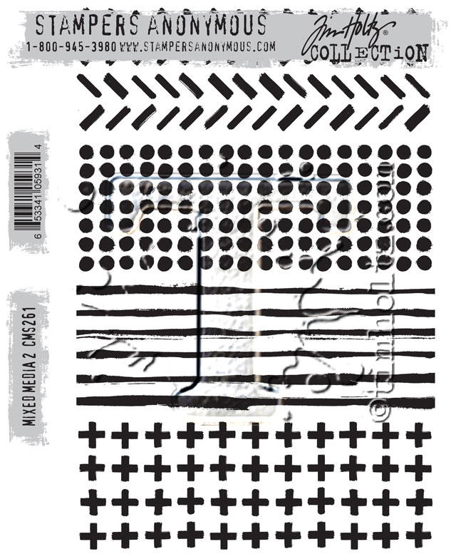 Tim Holtz - Rubber Stamps - CMS260 - Halftone & Rings