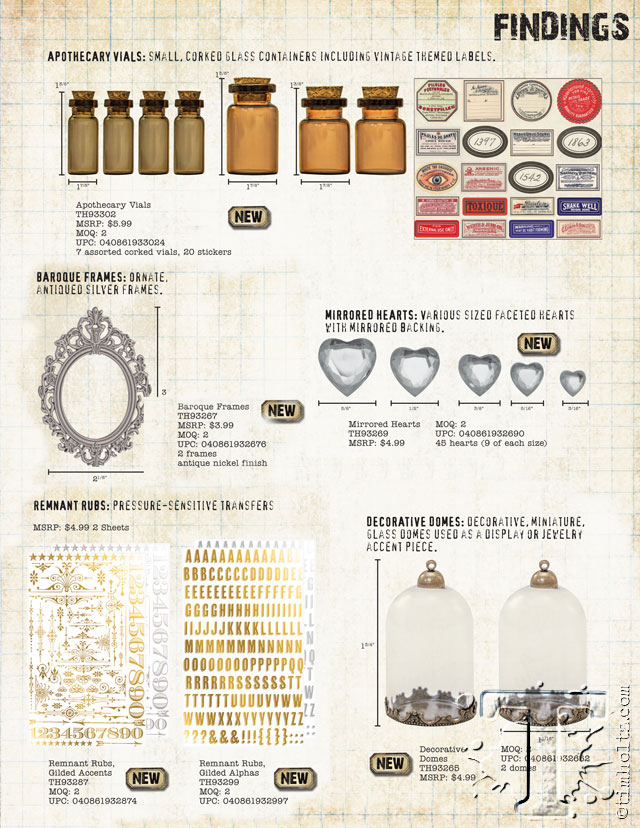 Tim Holtz idea-ology Corked Domes,
