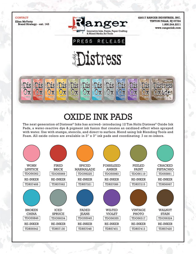 Ranger - 12 Color of The Month 2015 - Tim Holtz - Distress Ink Pad Bundle