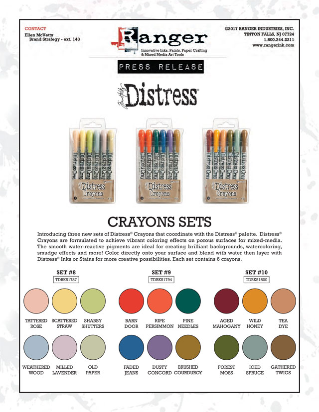 Distress Ink Color Chart 2017