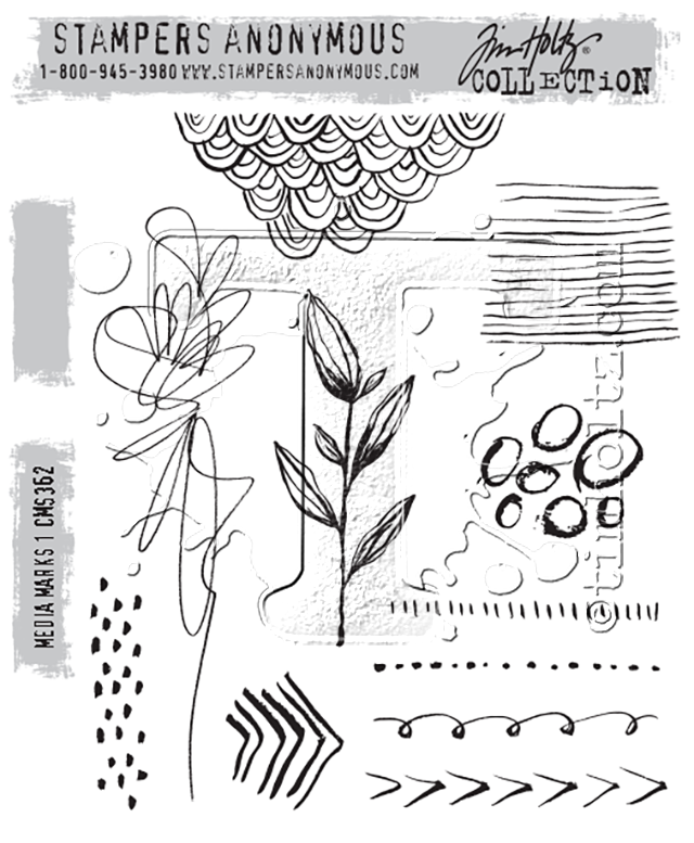 4pc Tim Holtz Stampers Anonymous Cling Stamps ~Journey~ TU-MS106 