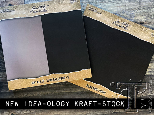 metallic Tim Holtz Advantus Kraft-Stock Mtllic Confections Printed Paper 
