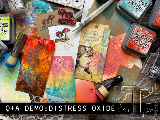 Tim Holtz demos Distress Oxide Inks at Ranger - Creativation - CHA 2017 