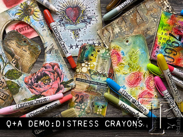 Q+A Demo: Distress Crayons