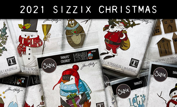 Sizzix Christmas Bundle Fustelle Thinlits di Tim Holtz 