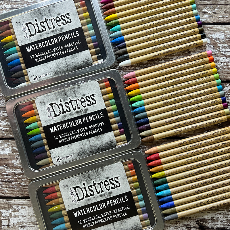 Entre medio Delgado Distress Watercolor Pencils | Tim Holtz
