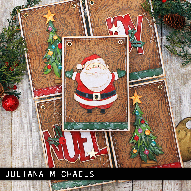 Christmas Joy Card with Tim Holtz &amp; Sizzix 2023 Release! Video 