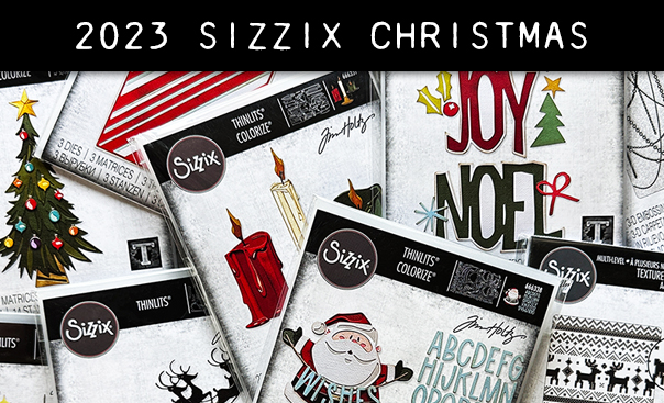 Sizzix - Tim Holtz Christmas 2023 - Santa Greetings Colorize Thinlits Die